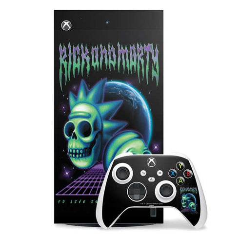 Adult Swim Rick and Morty Neon Skulls Xbox Series X Skins